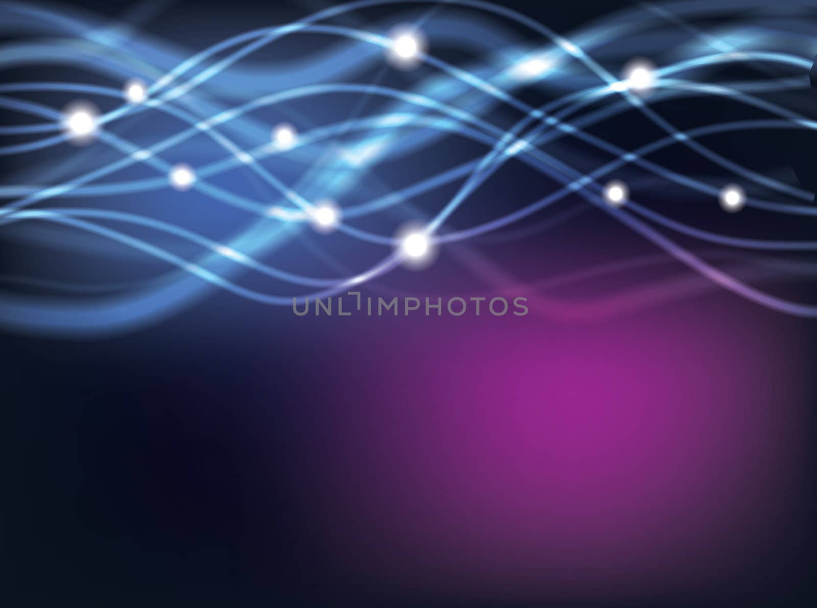 Blue Glowing Abstract Lines background, illustration for your design   by svtrotof