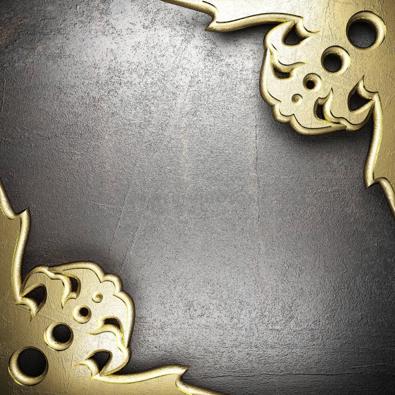 golden background made in 3D