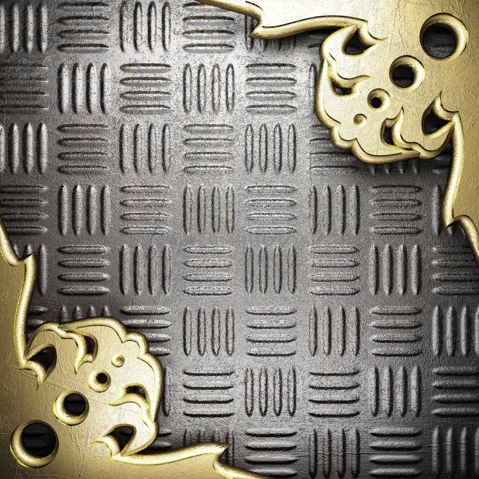 golden background made in 3D