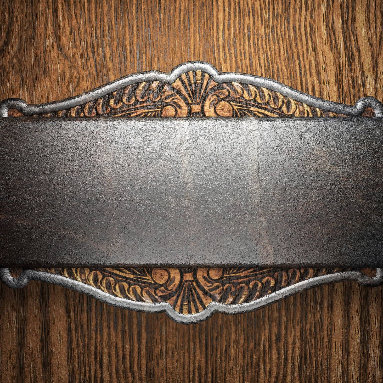 metal on wall made in 3D