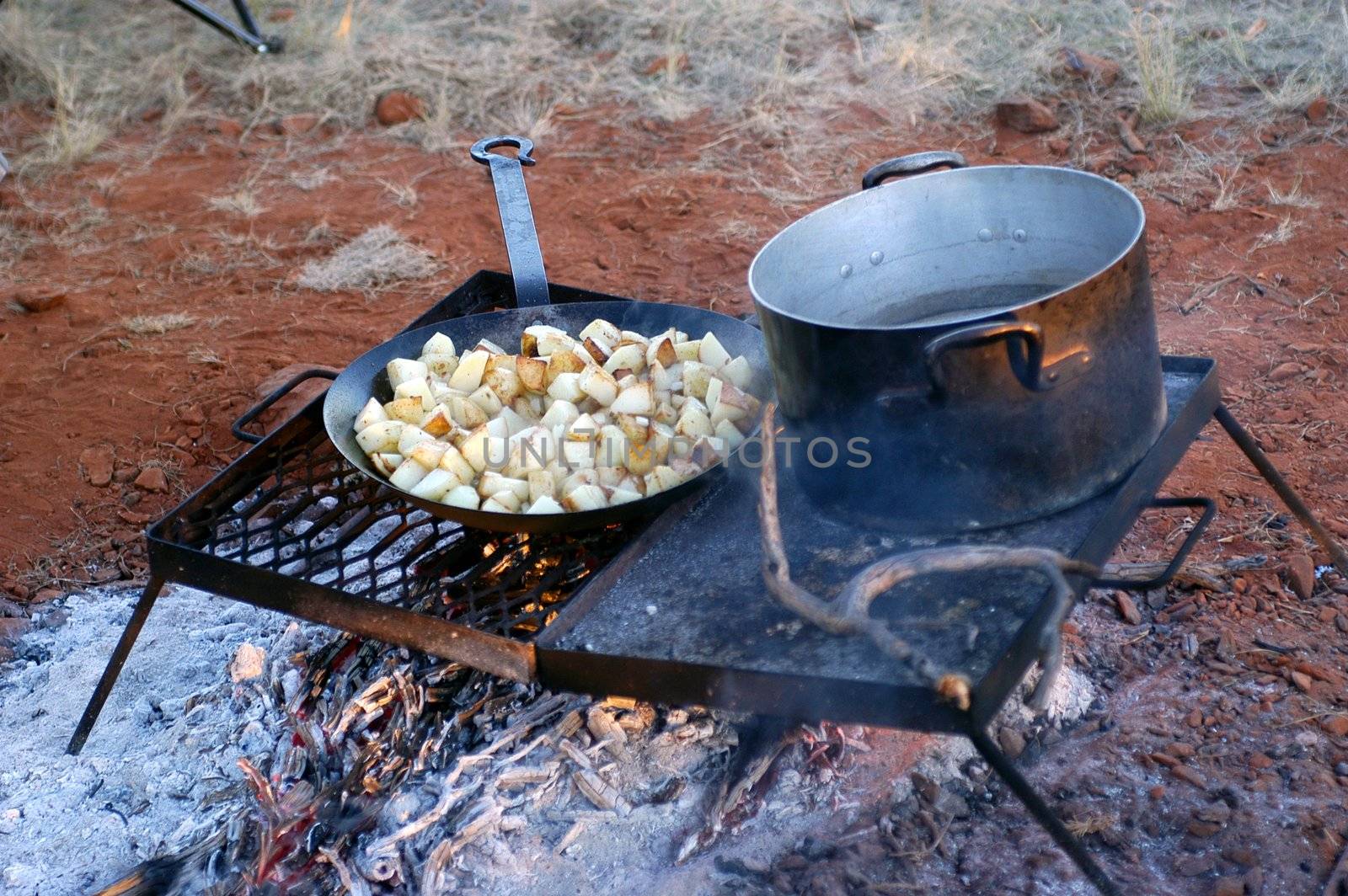 Kitchen in the Australian bush
