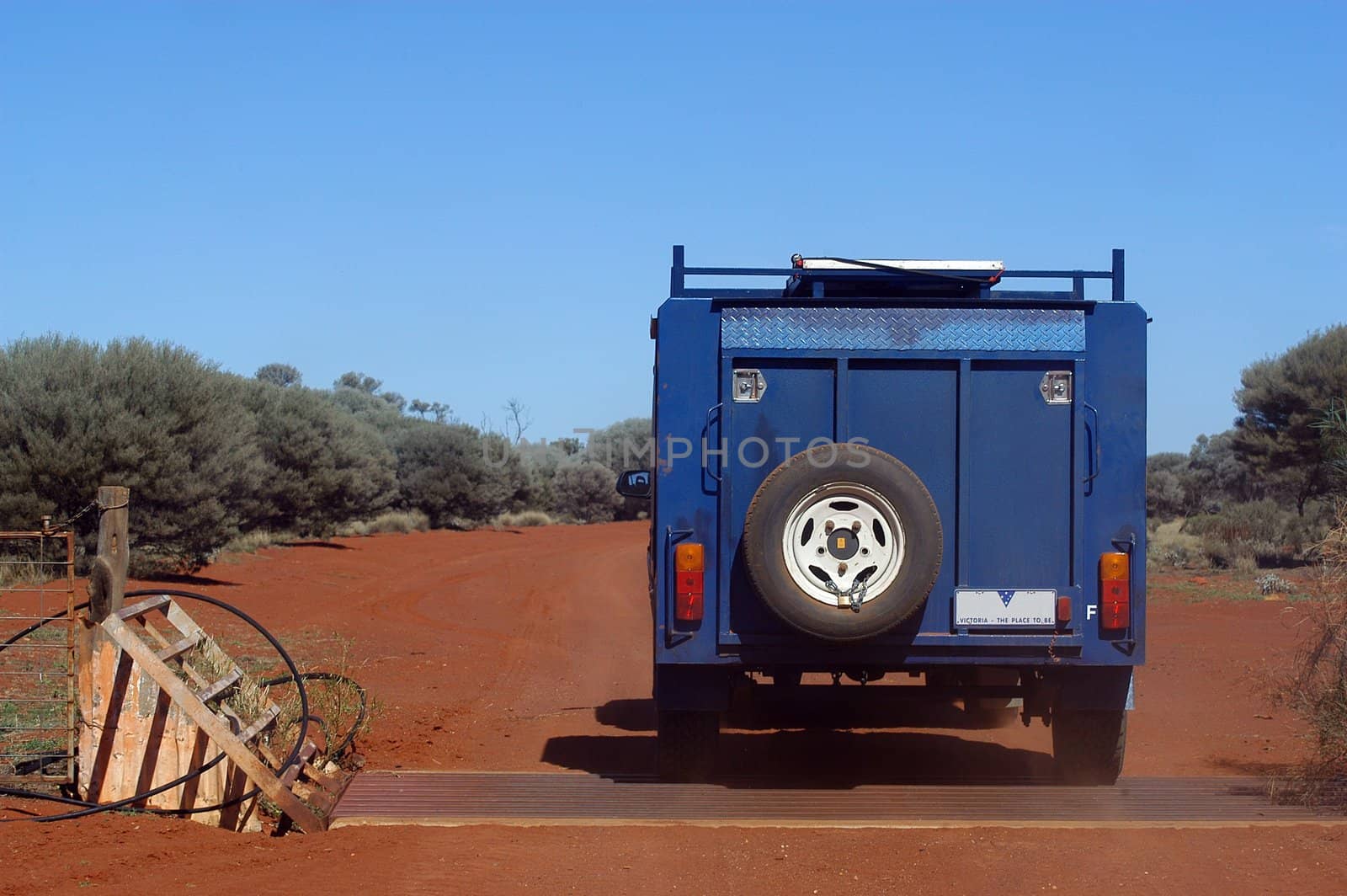 On the track in the Australian bush
