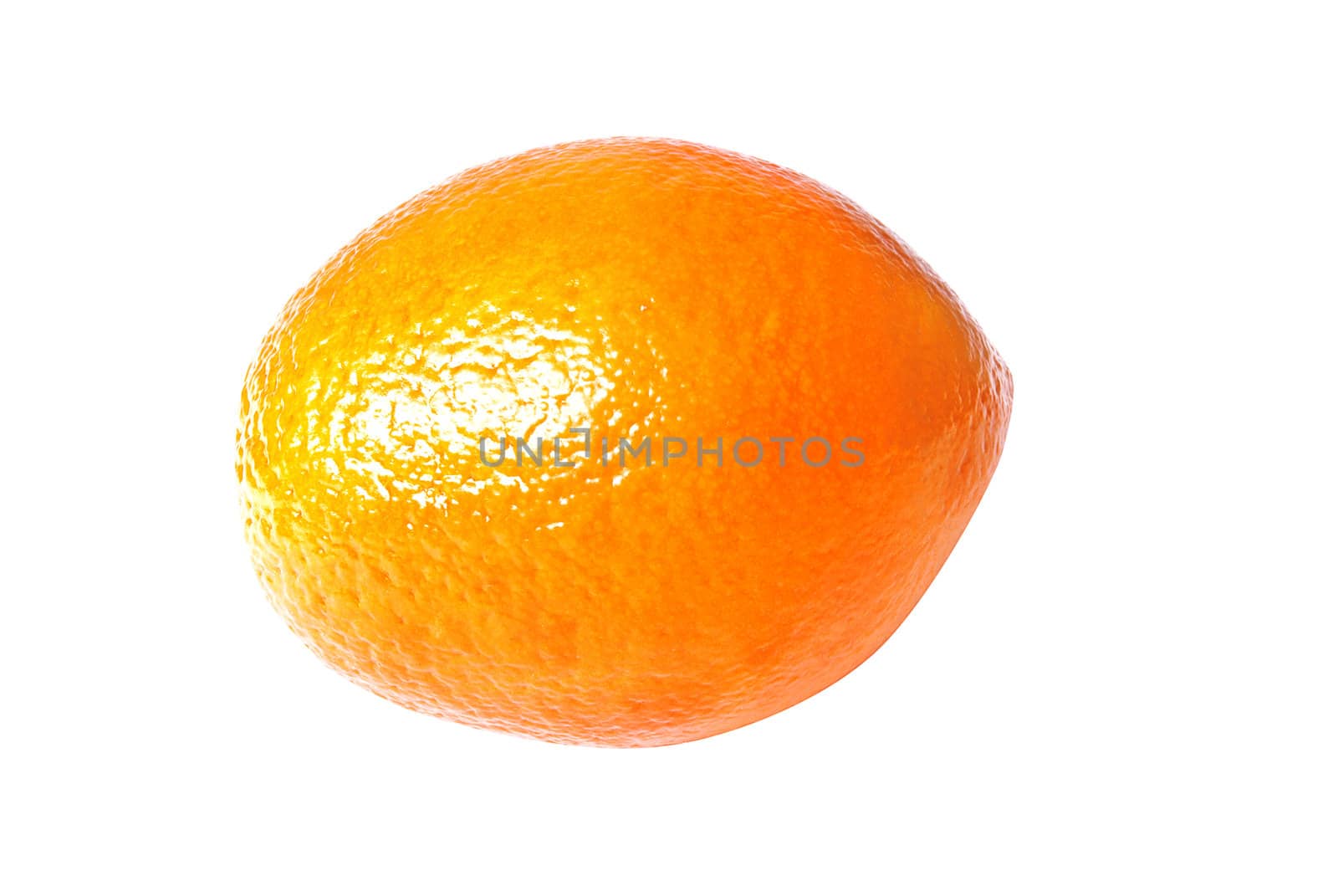 Fresh orange isolated on the white background.