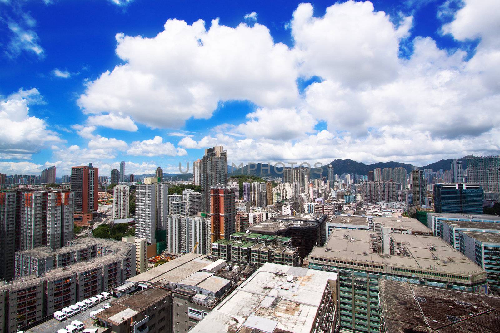 hong kong city downtown 