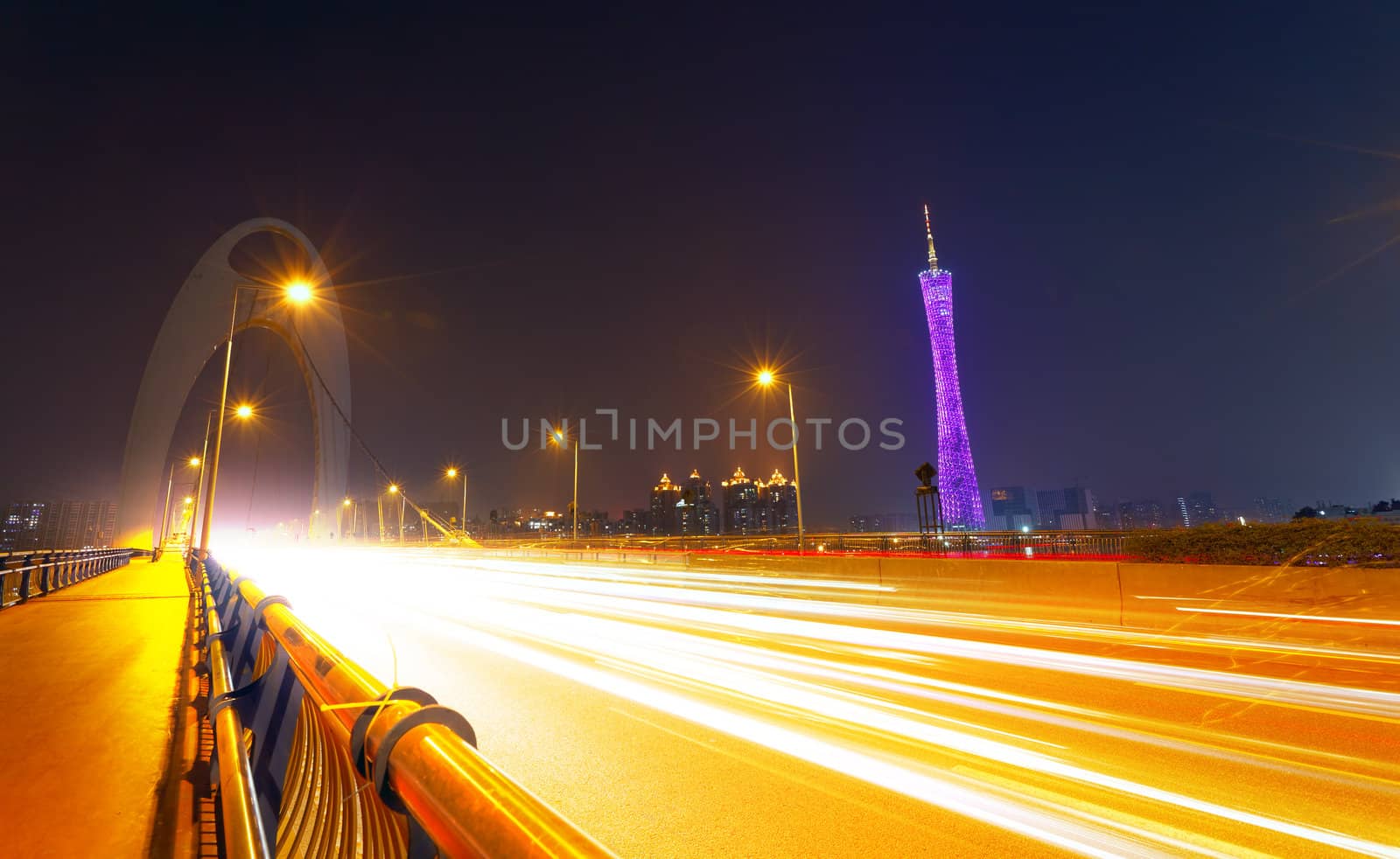Guangzhou traffic night