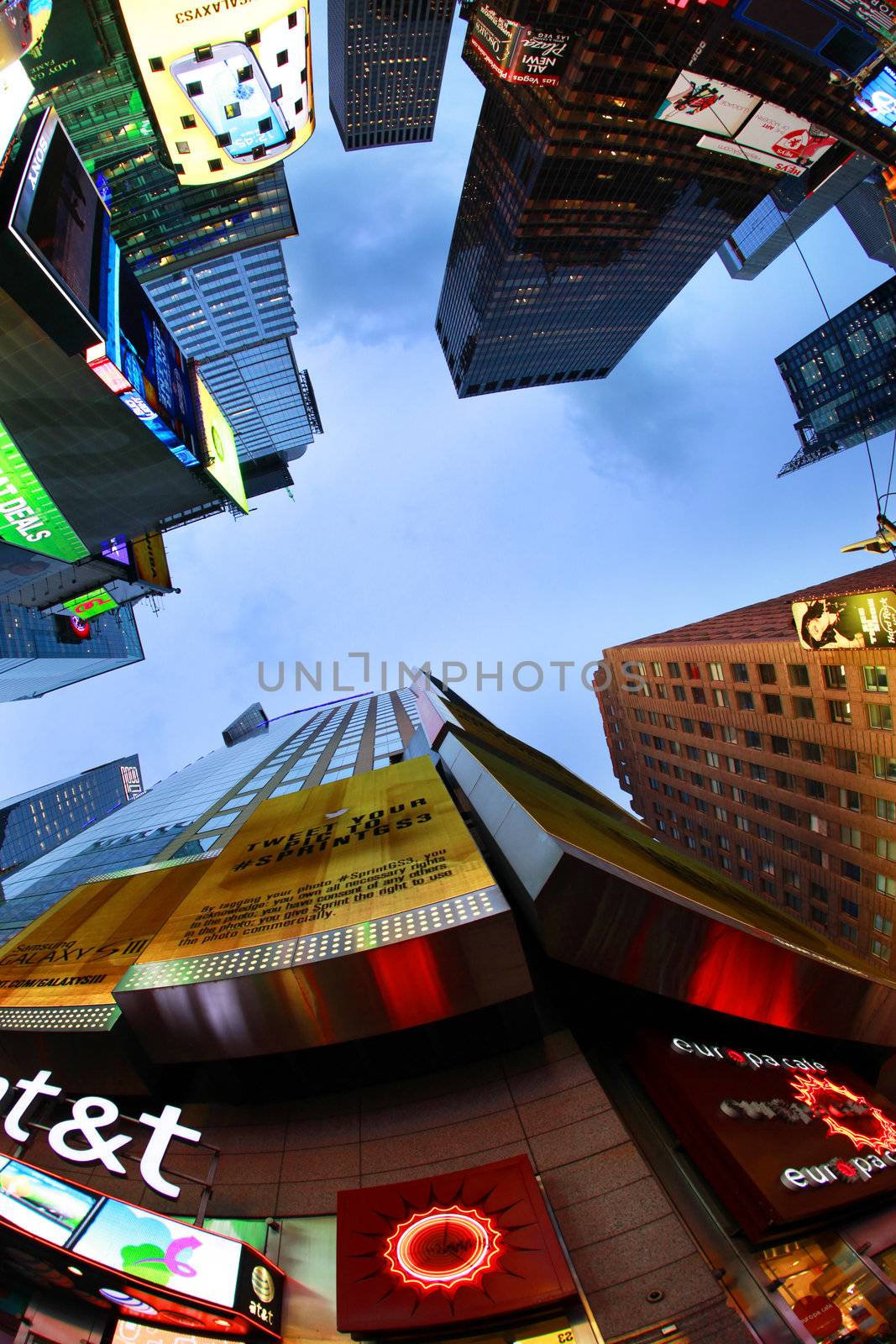 NEW YORK CITY - OCT 9: Times Square, featured with Broadway Theaters and huge number of LED signs, is a symbol of New York City and the United States, October 9, 2012 in Manhattan, New York City