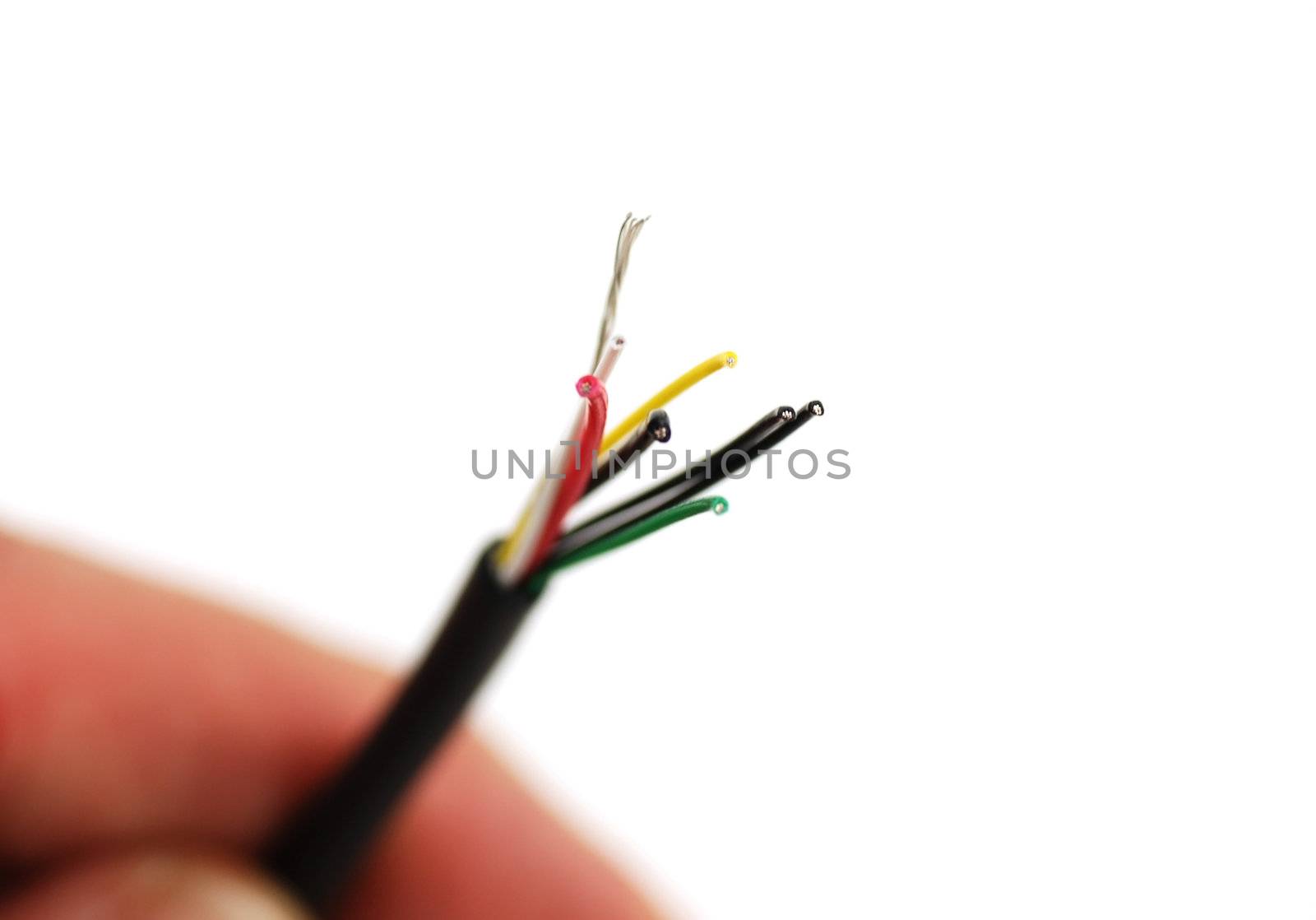 stock pictures of wires and connectors for electrical signals