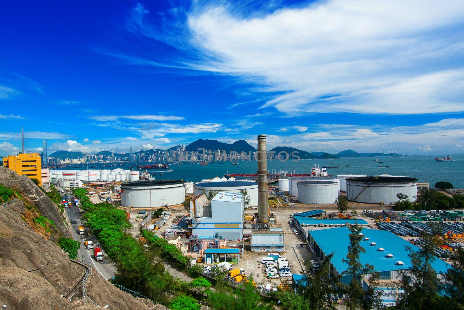 oil tank in power station