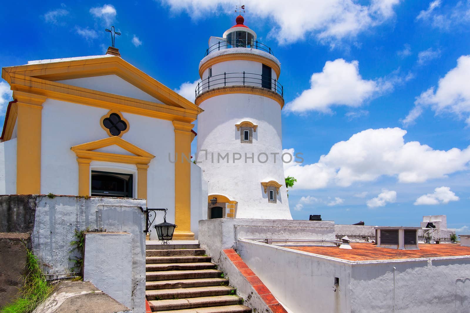 Guia Lighthouse, Fortress and Chapel, Macau. 