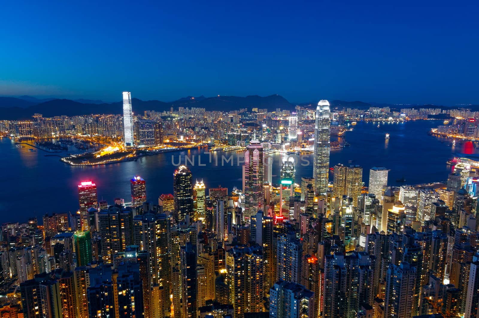 hong kong city night