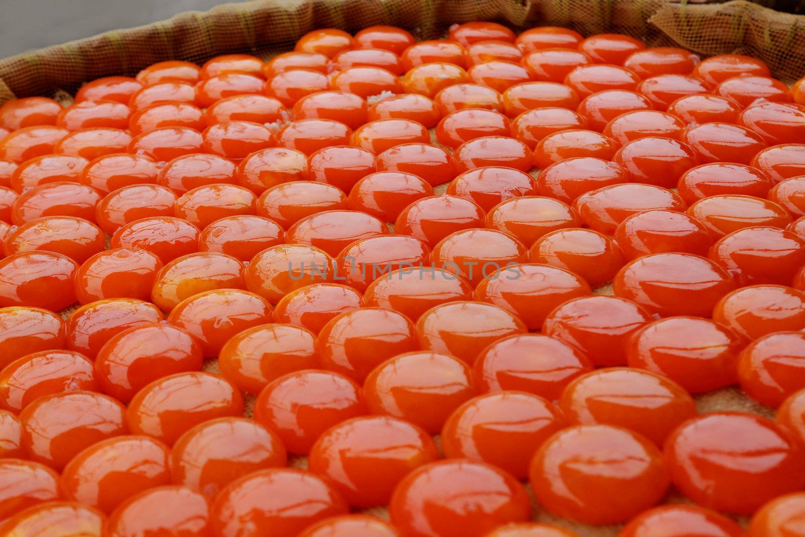 Salted and sun dried yolks of duck eggs, chinese food