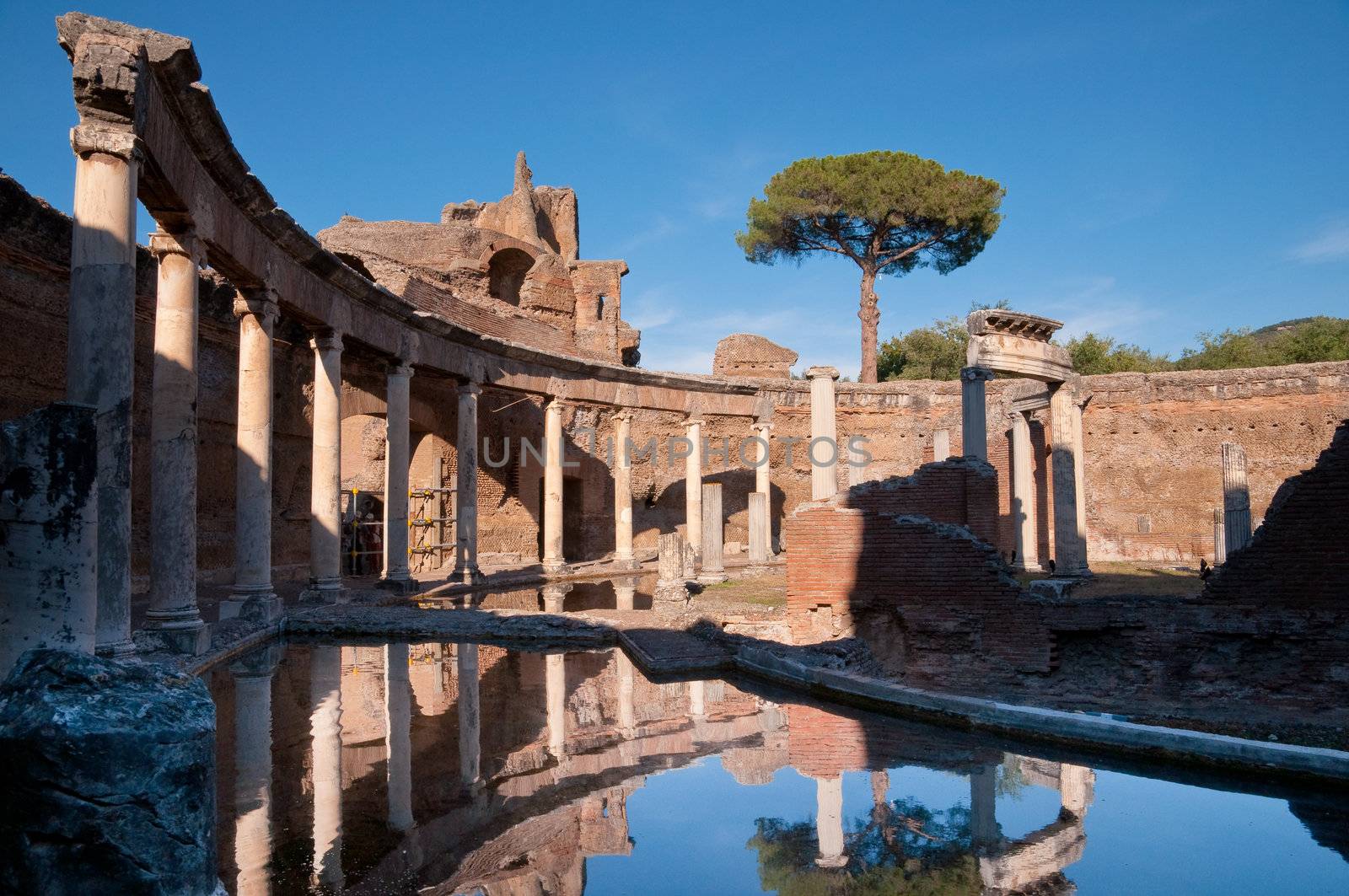 Teatro Marittimo at Villa Adriana in Tivoli - Roma - Italy