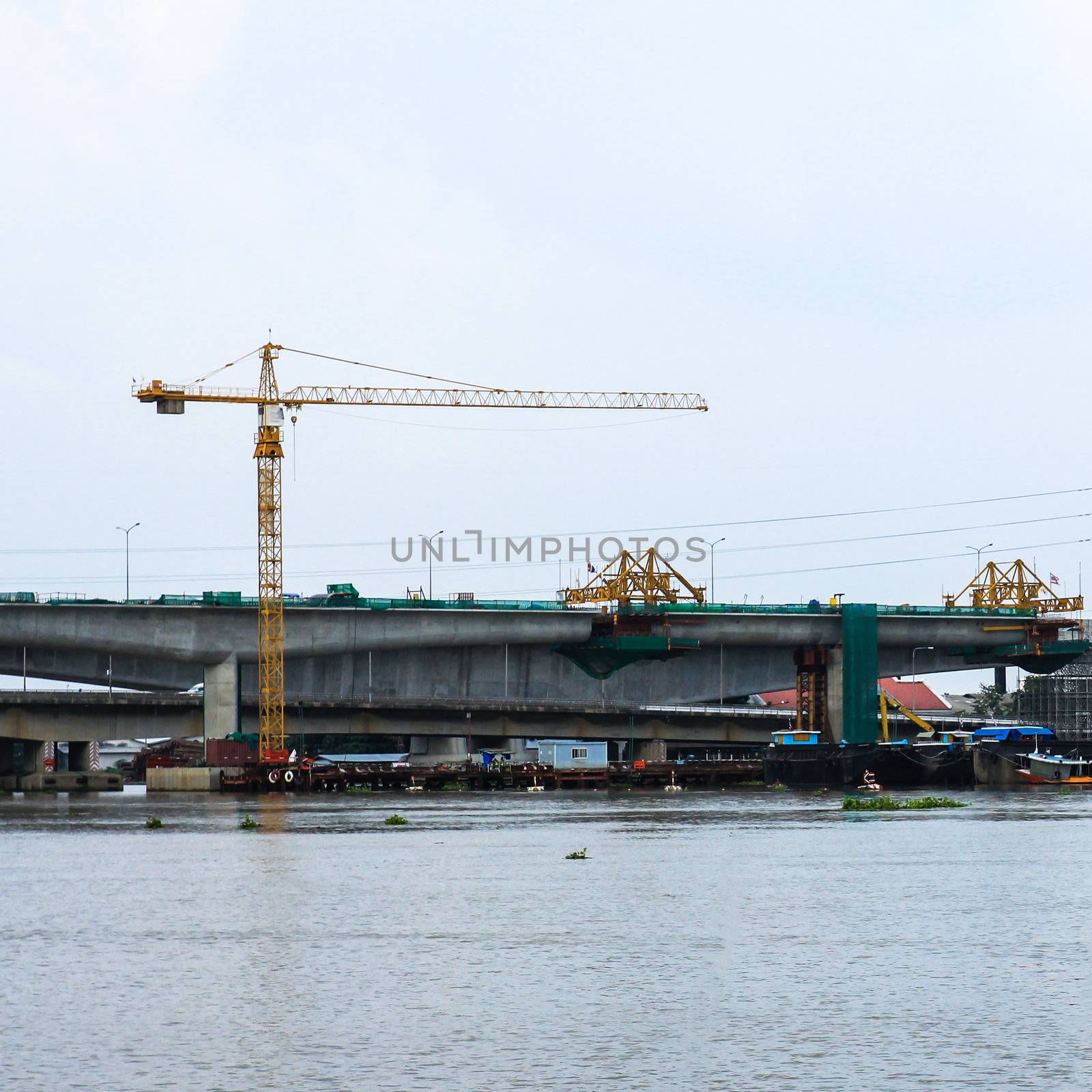 New highway bridge under construction by doraclub