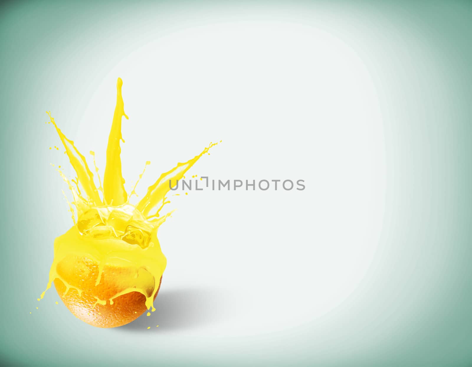 fresh orange juice with a splash by adam121