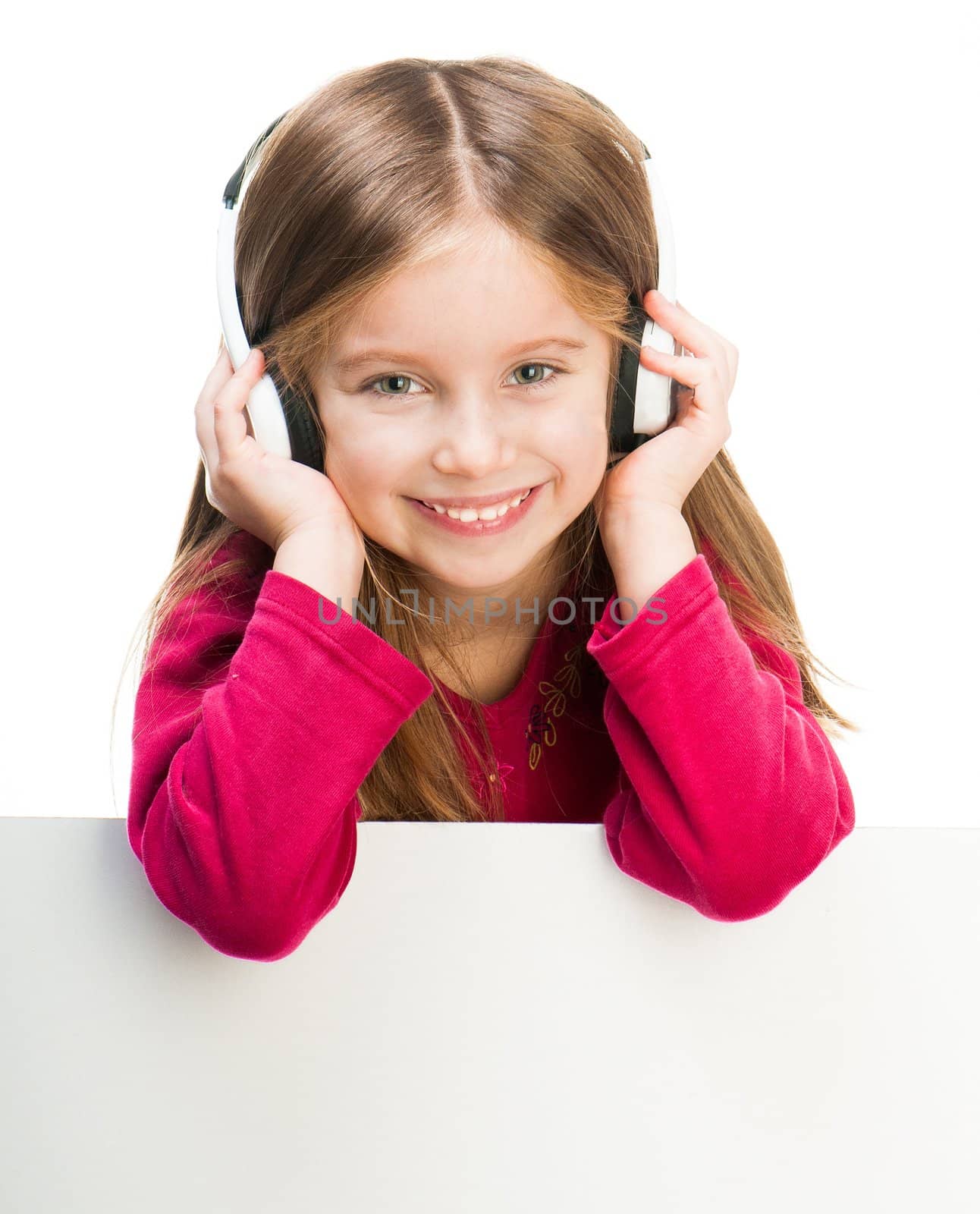 little girl in headphones by GekaSkr