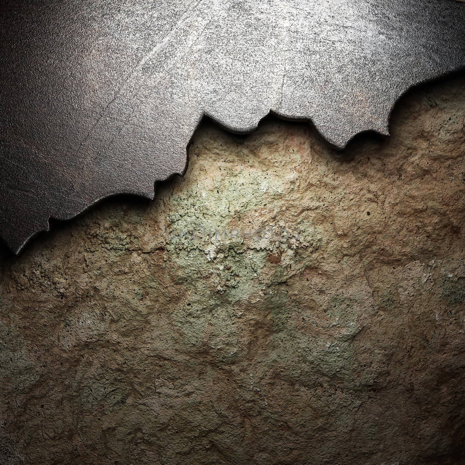 metal on the wall