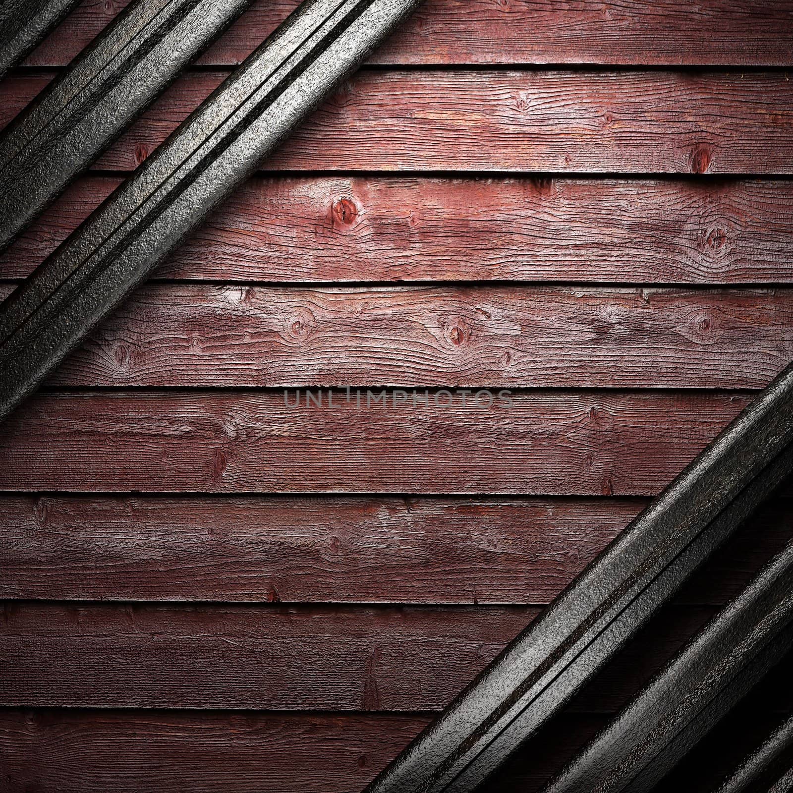 metal on wall