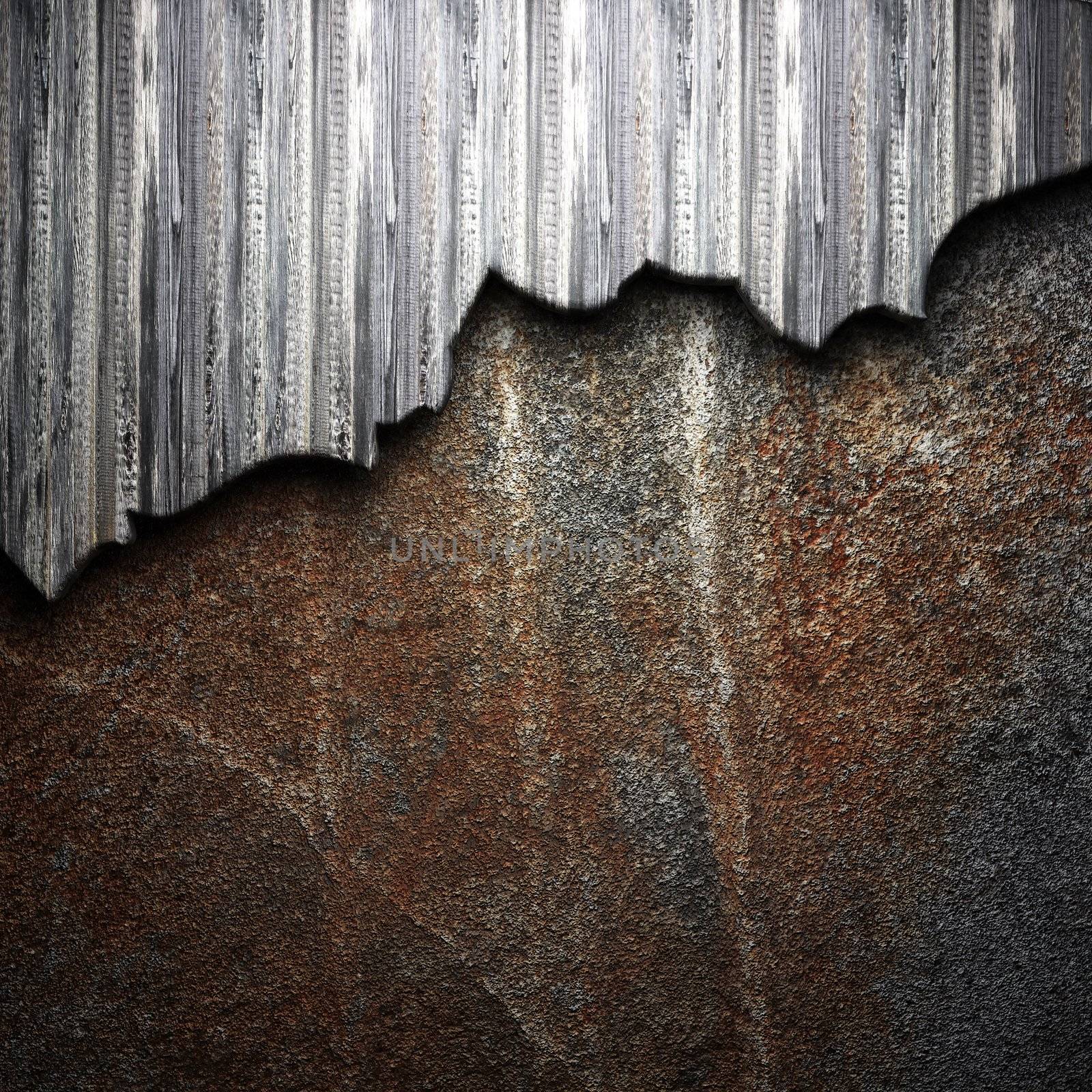 wood on wall