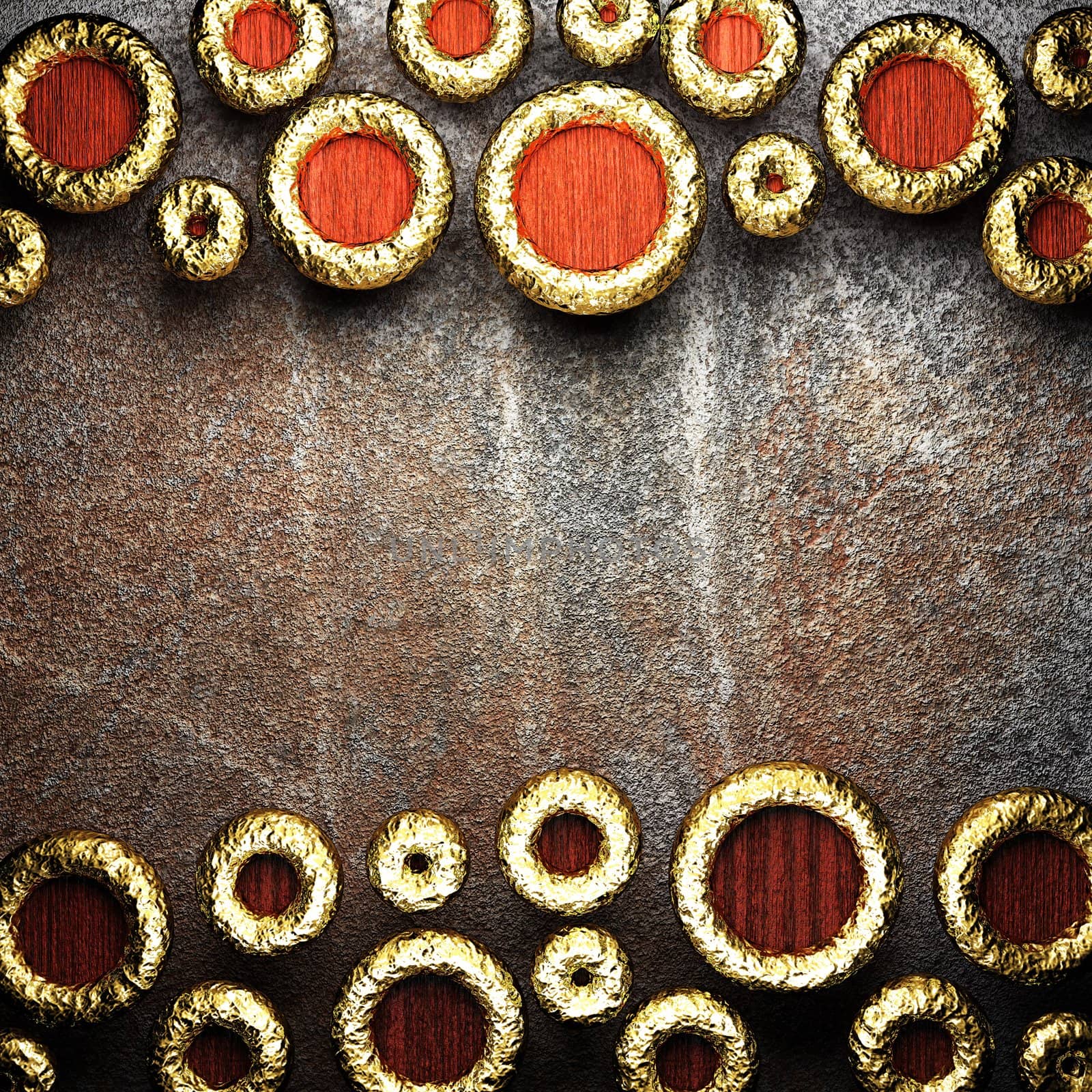golden background made in 3D
