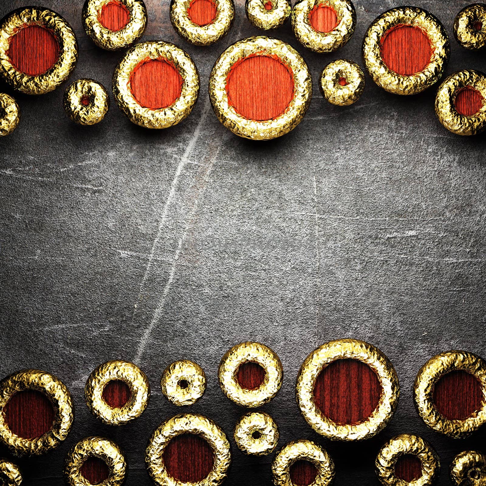 golden background made in 3D