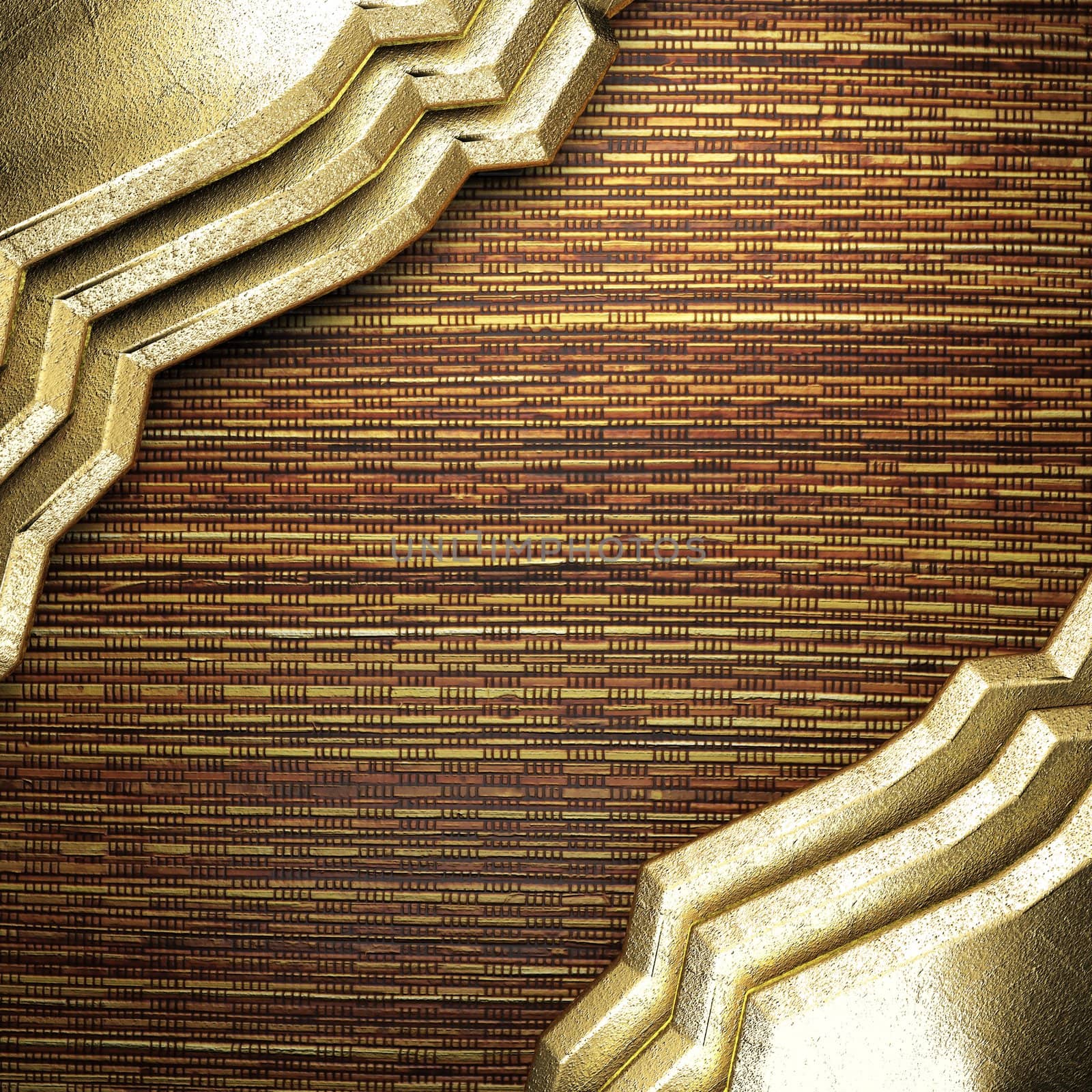 golden background made in 3D