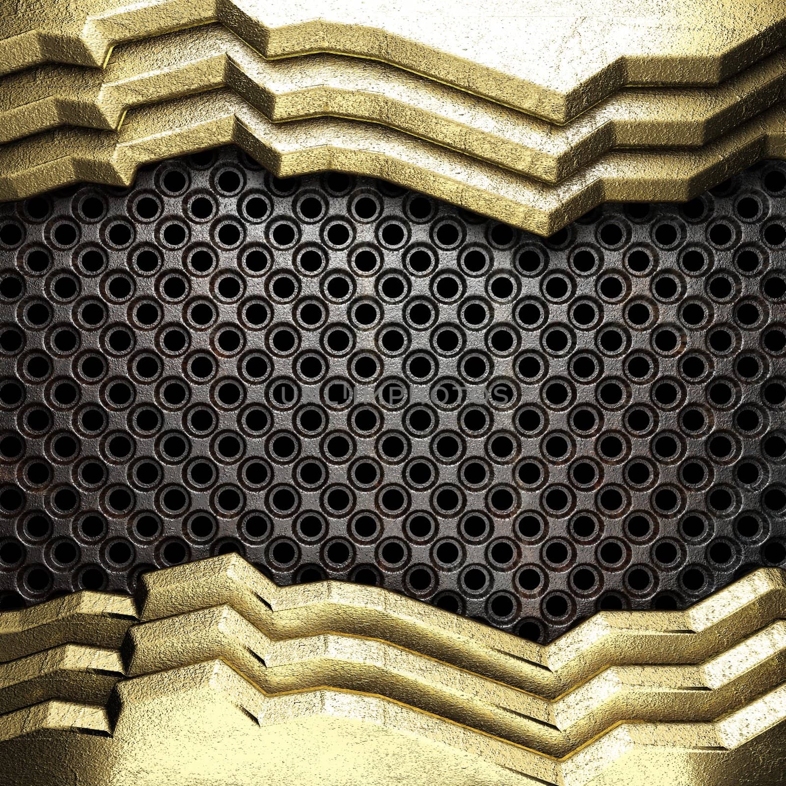 golden background made in 3D