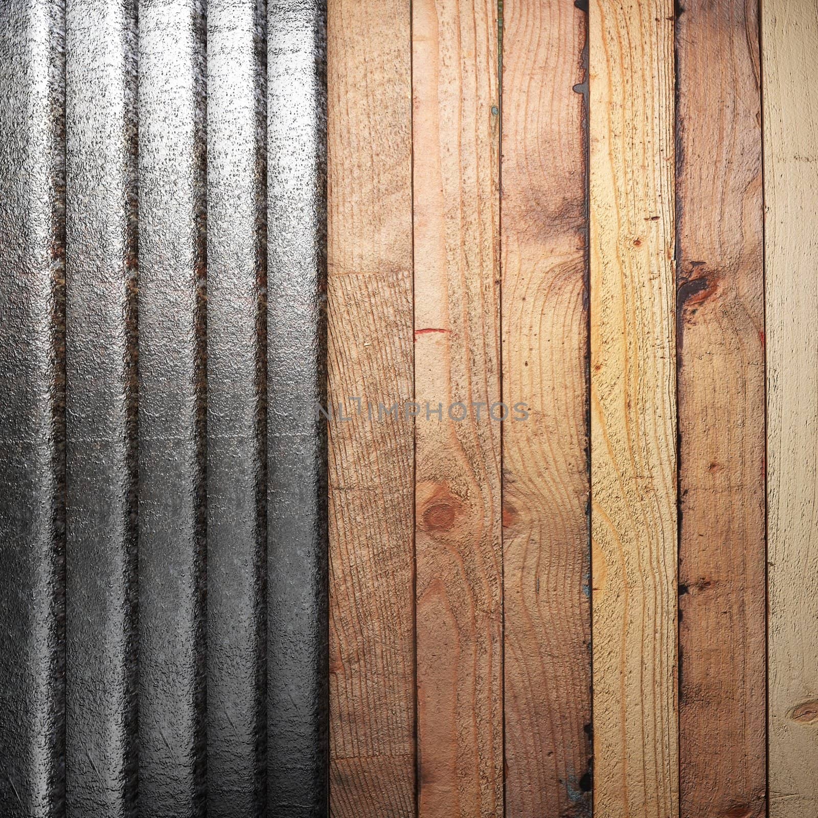 metal on wall made in 3d