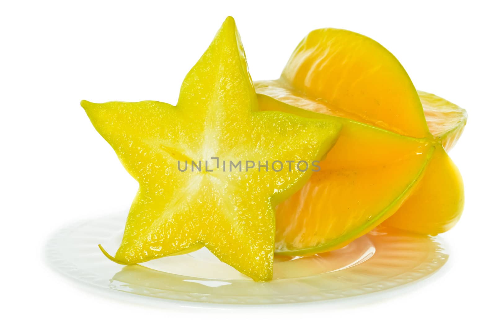 The star fruit is rich in juice.