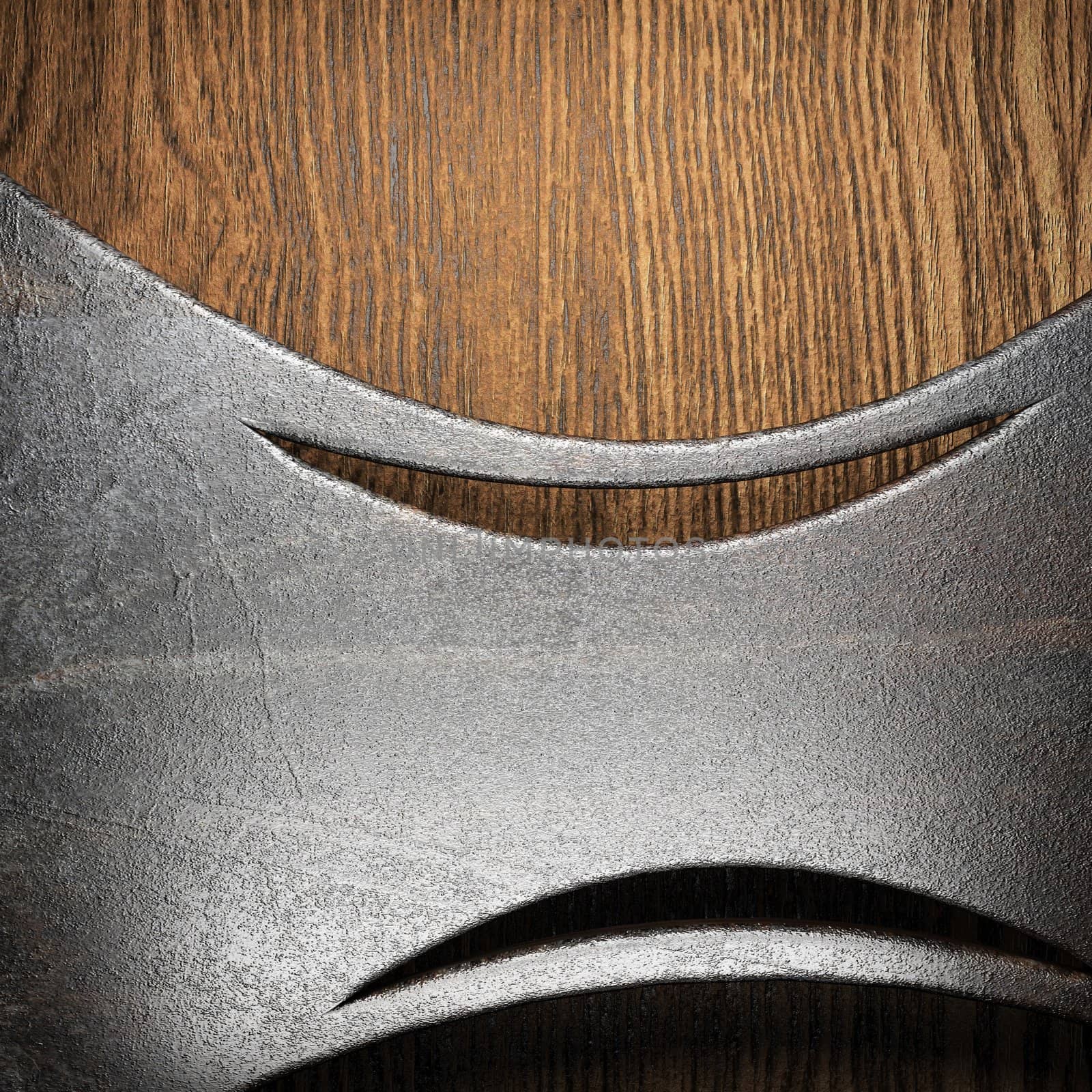 metal on wall made in 3D