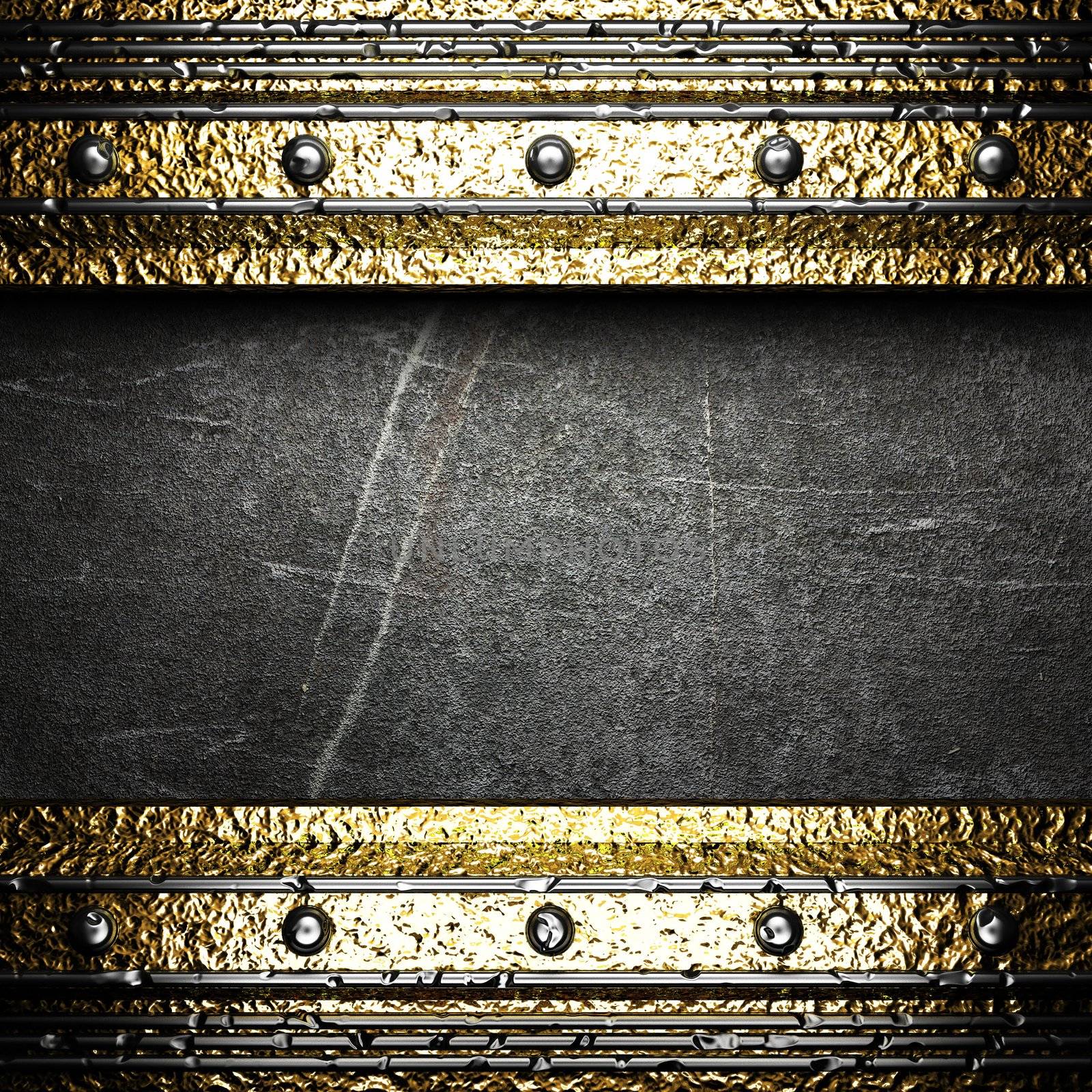 gold on the wall