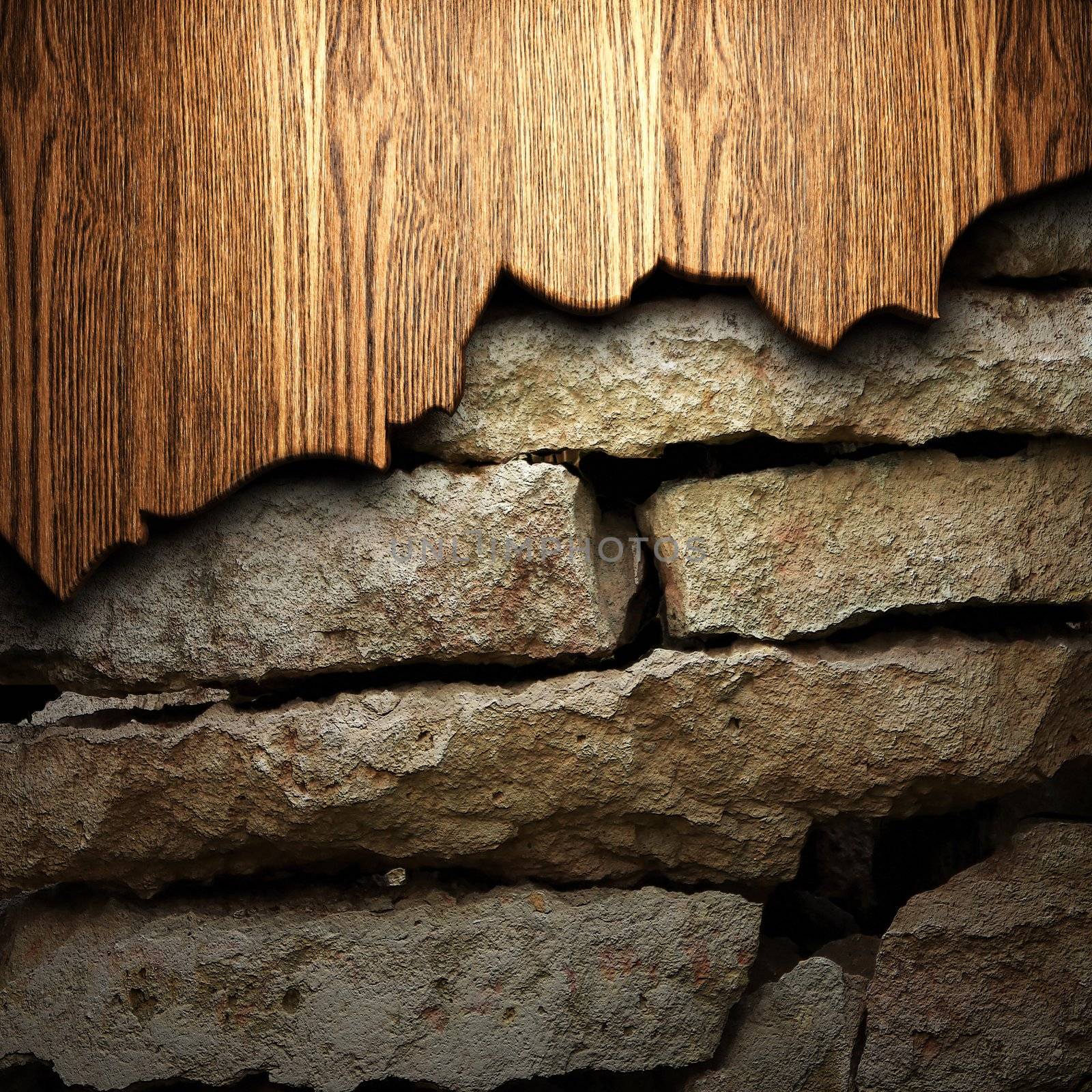 wood on the wall
