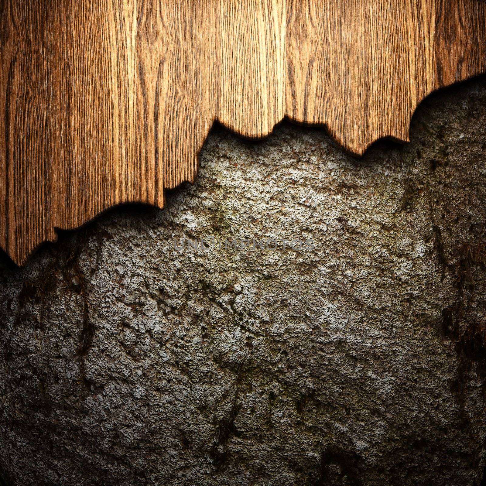 wood on the wall
