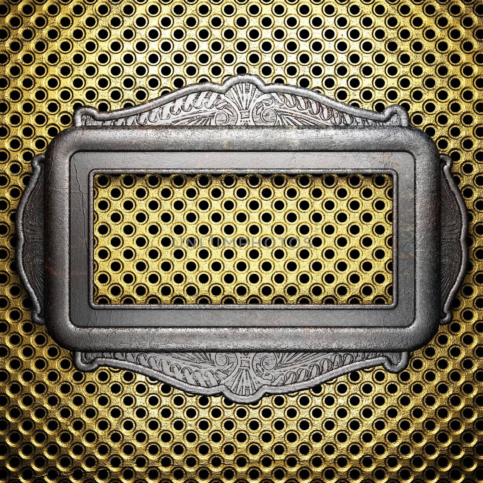 metal on gold made in 3D