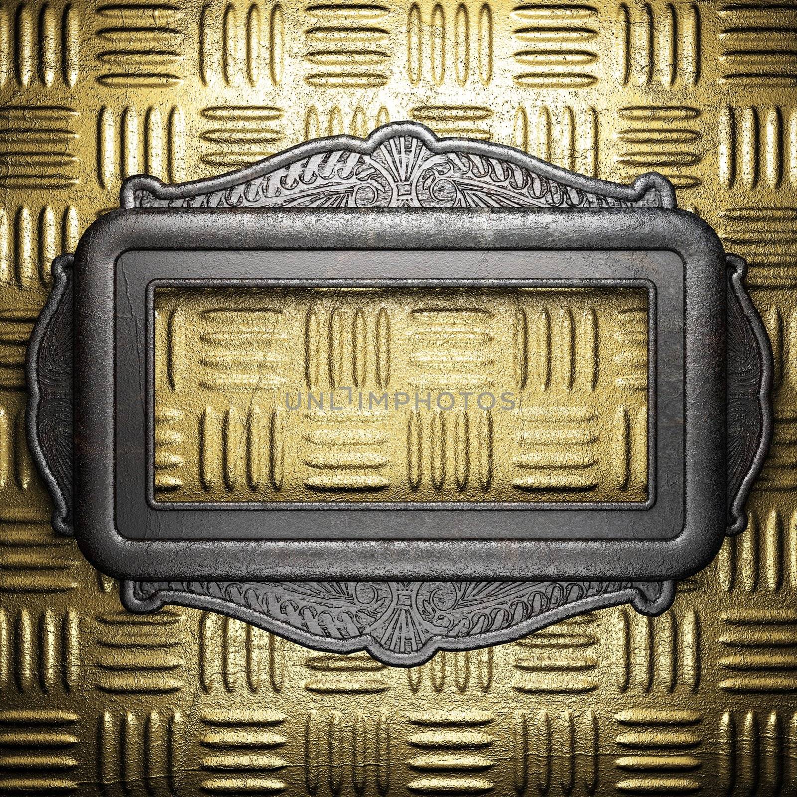 metal on gold made in 3D