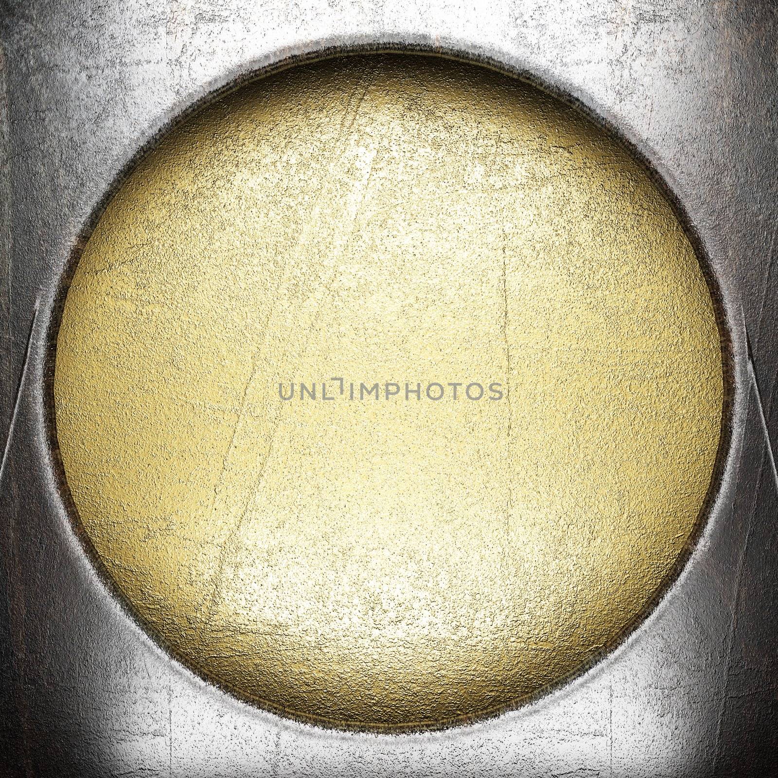metal on gold made in 3D
