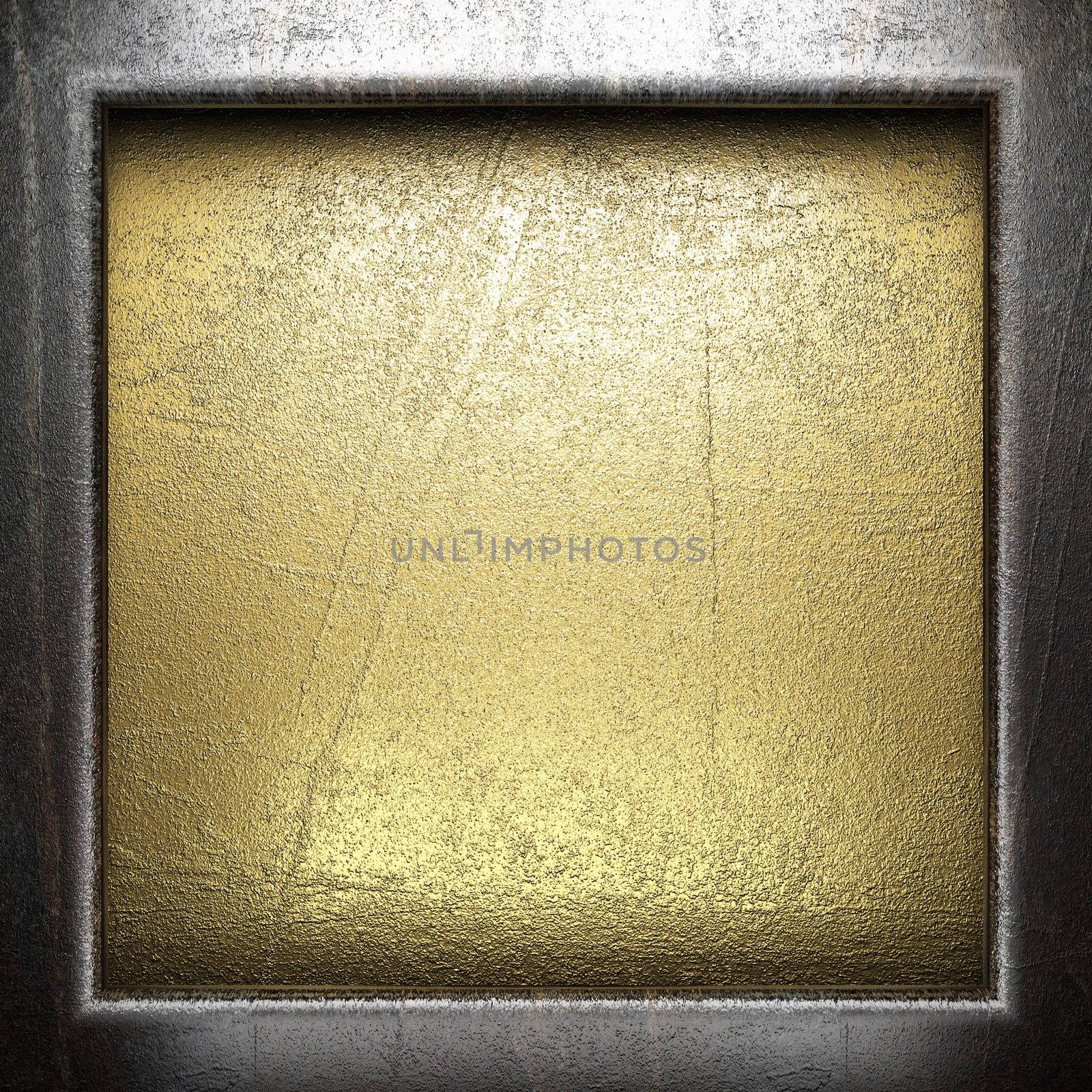 metal on gold made in 3D