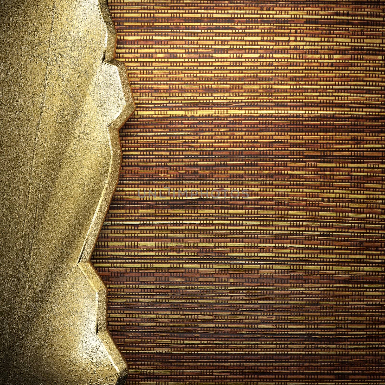 golden background made in 3D
