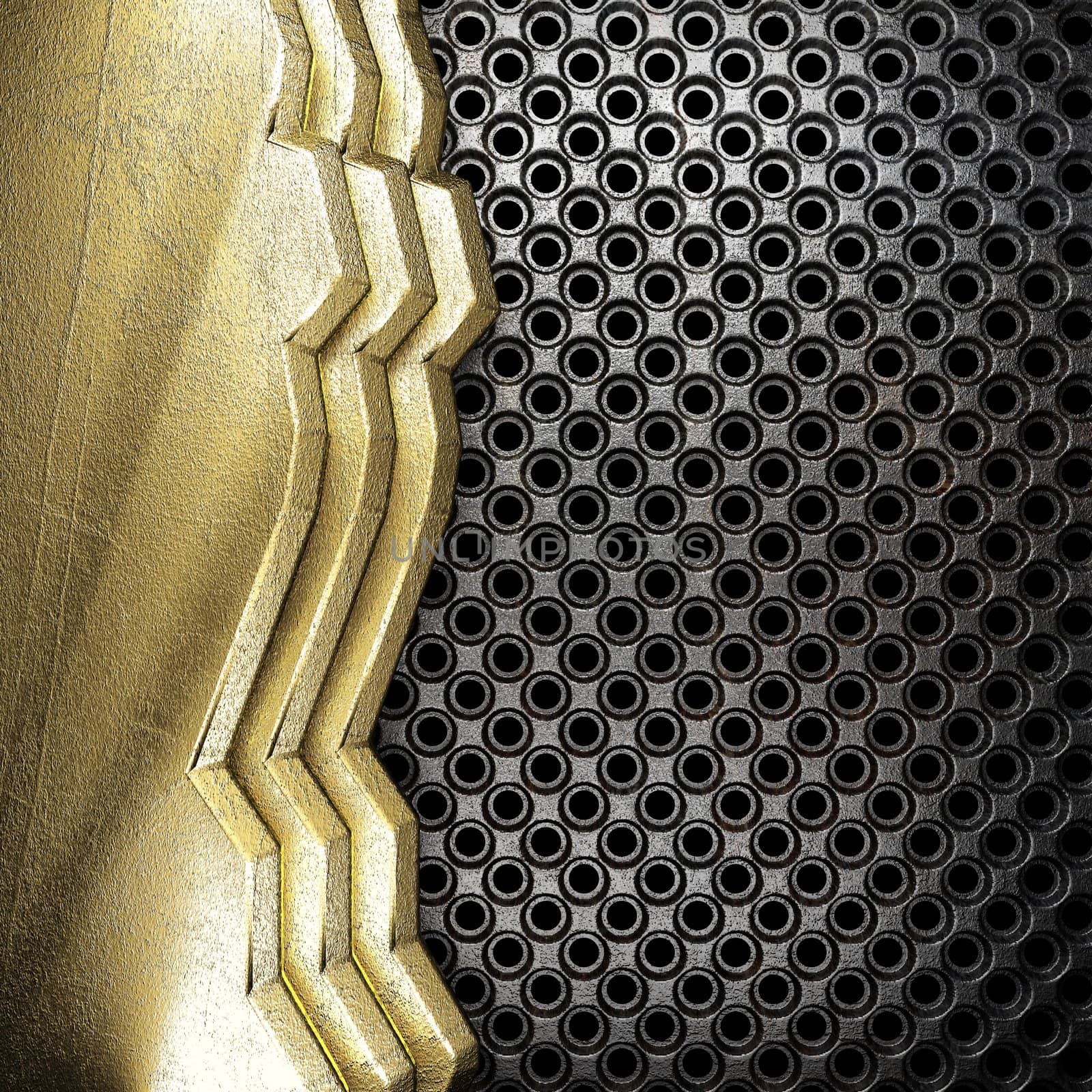 golden background made in 3D