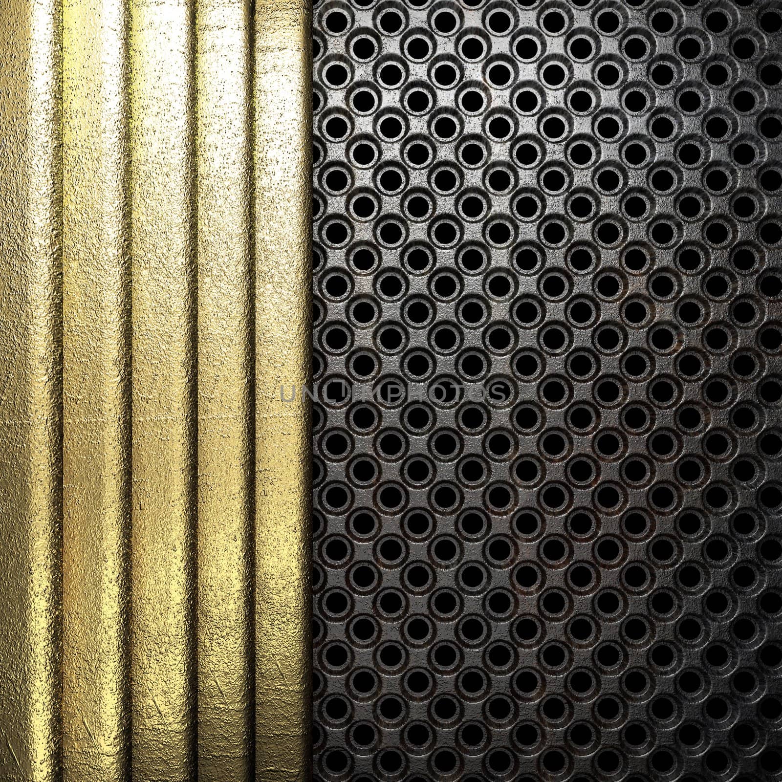 golden background made in 3D