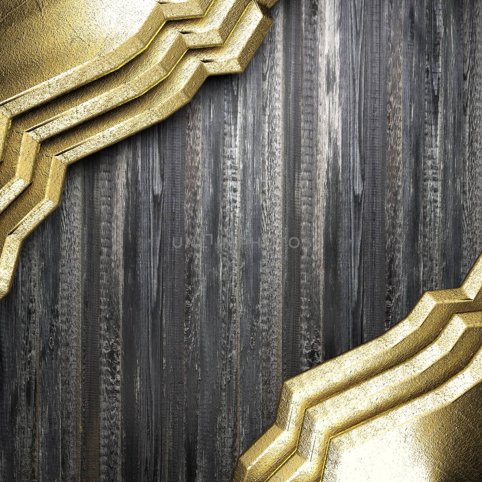 golden background made in 3D