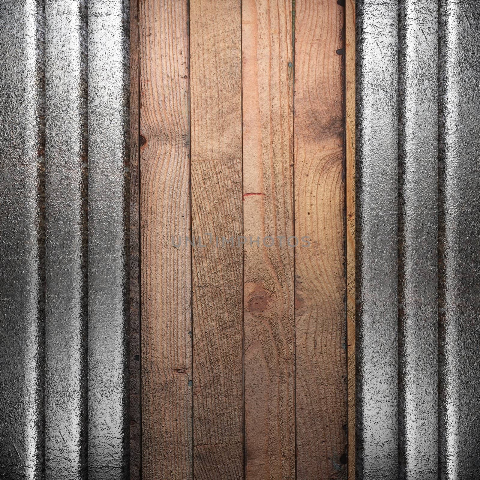 metal on wall made in 3d