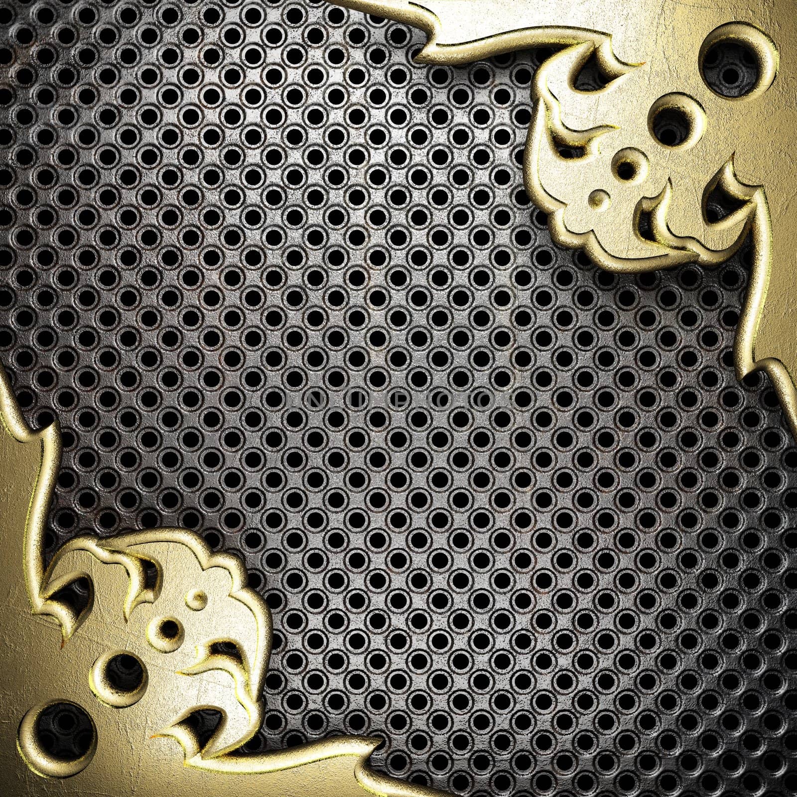 golden background made in 3D