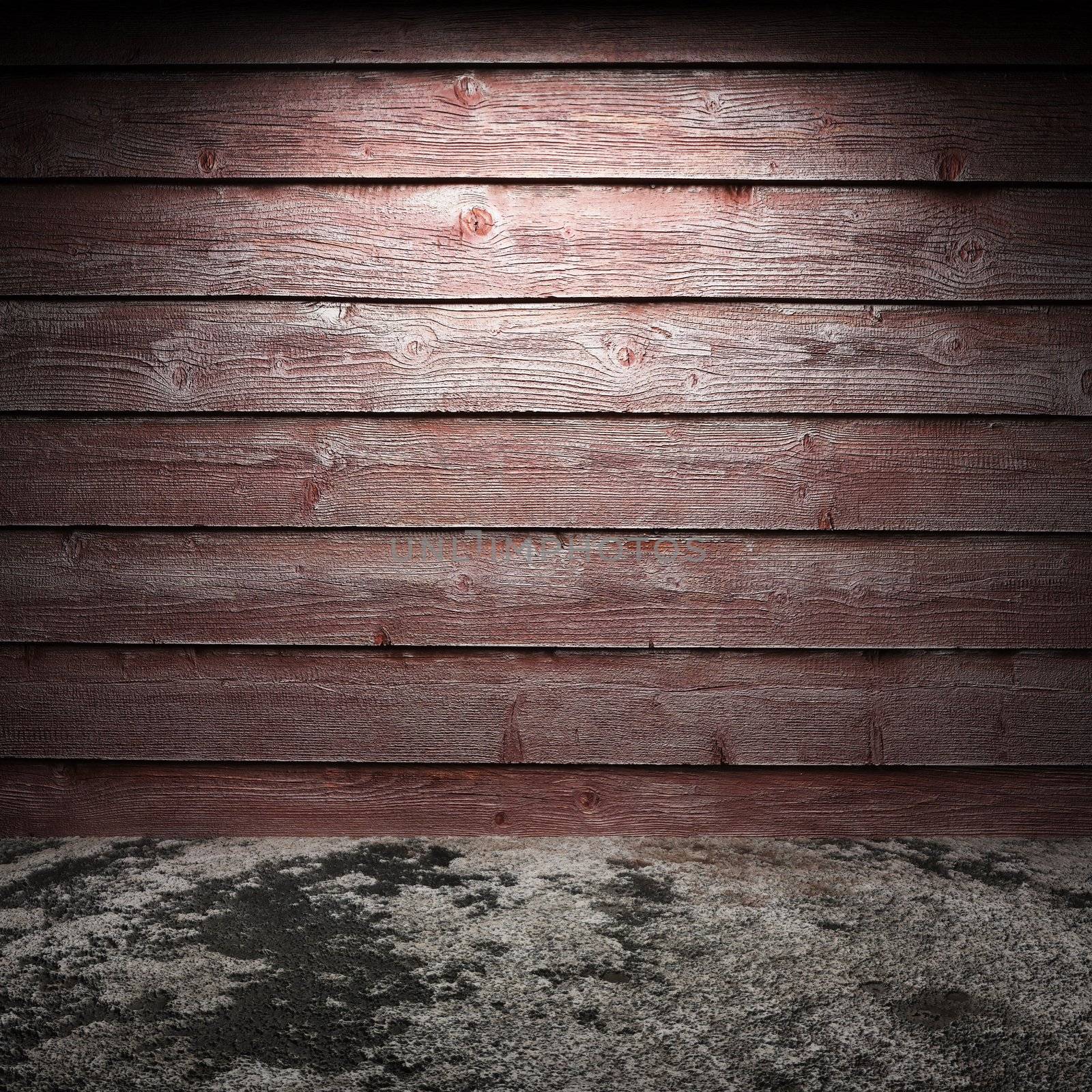 Old wooden wall
