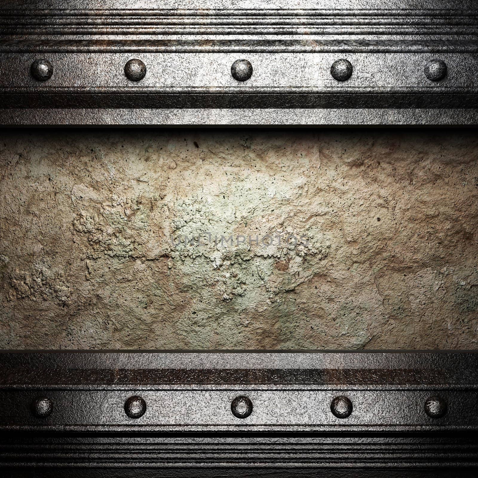metal on the wall