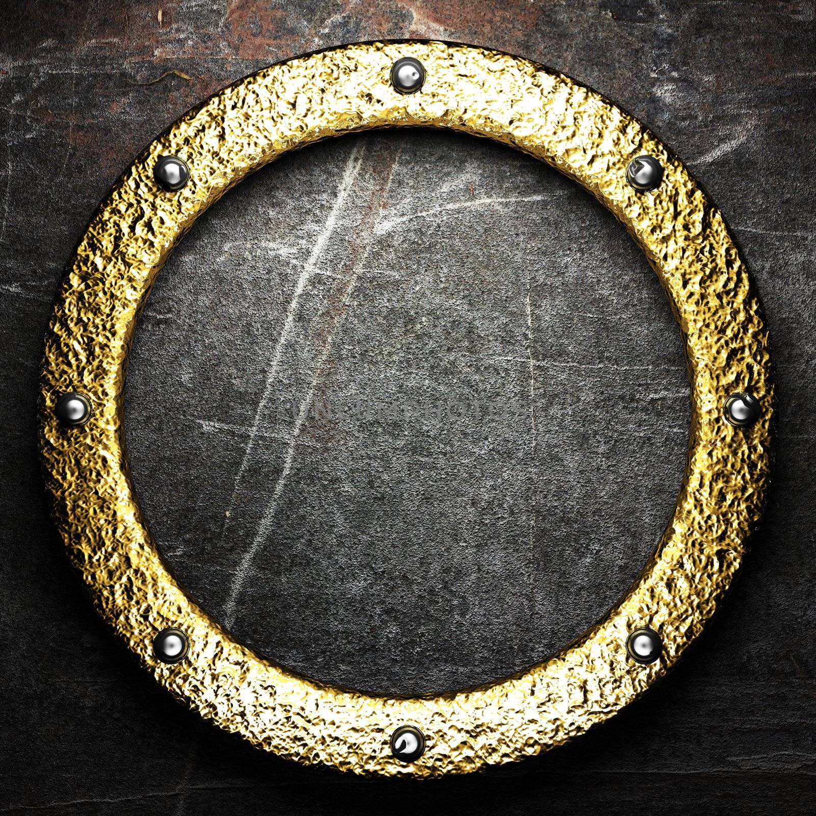 gold on the wall