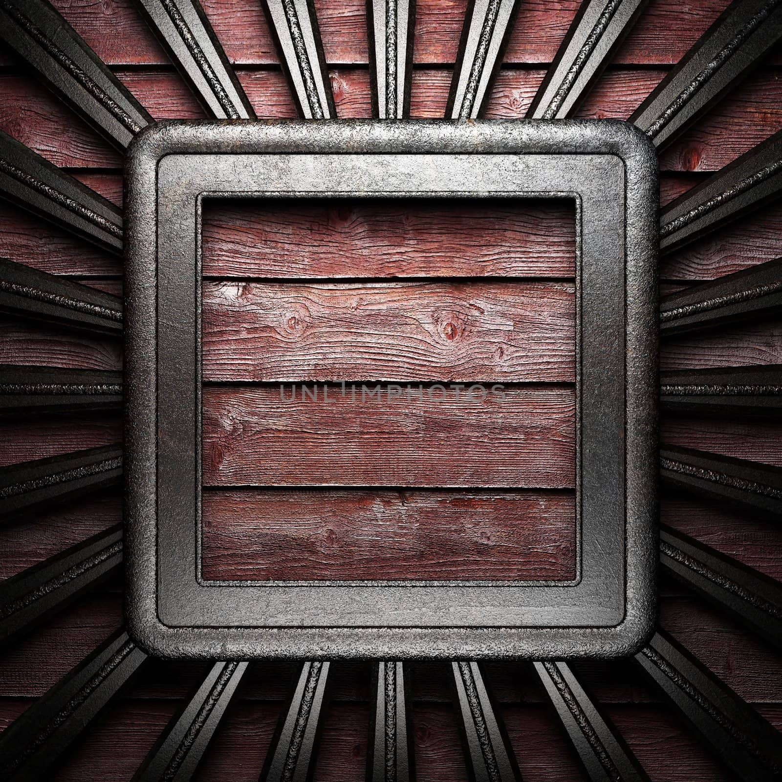iron plate on wall