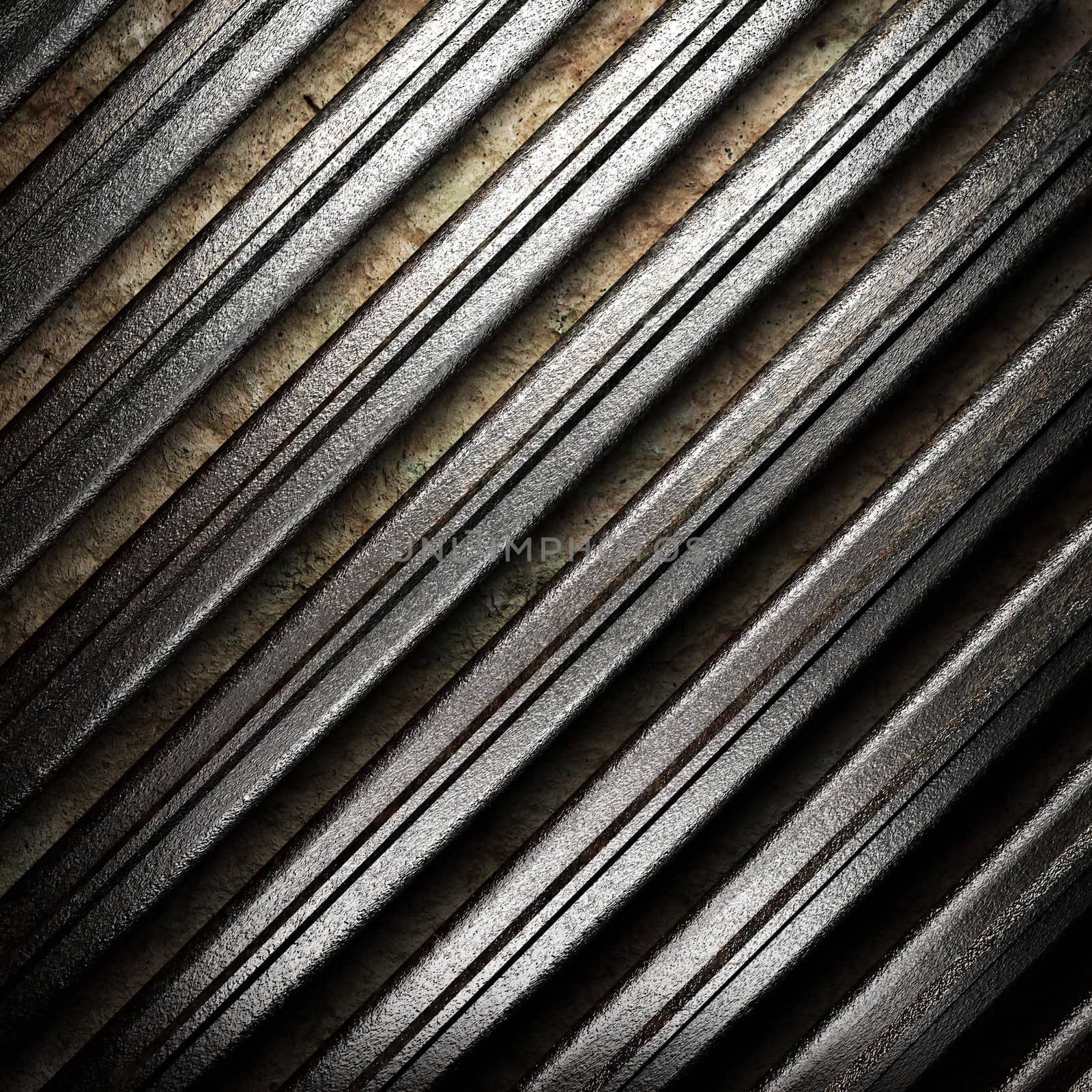 metal on wall