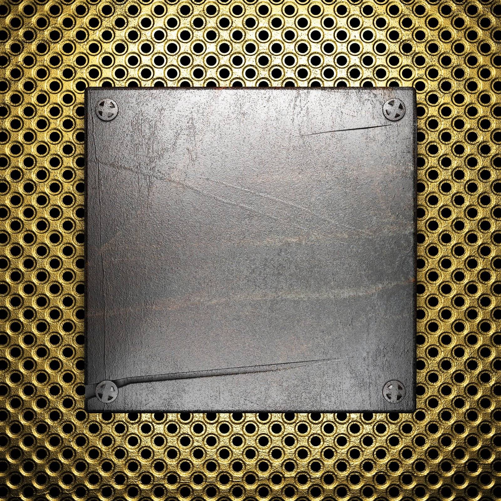 metal on gold made in 3D