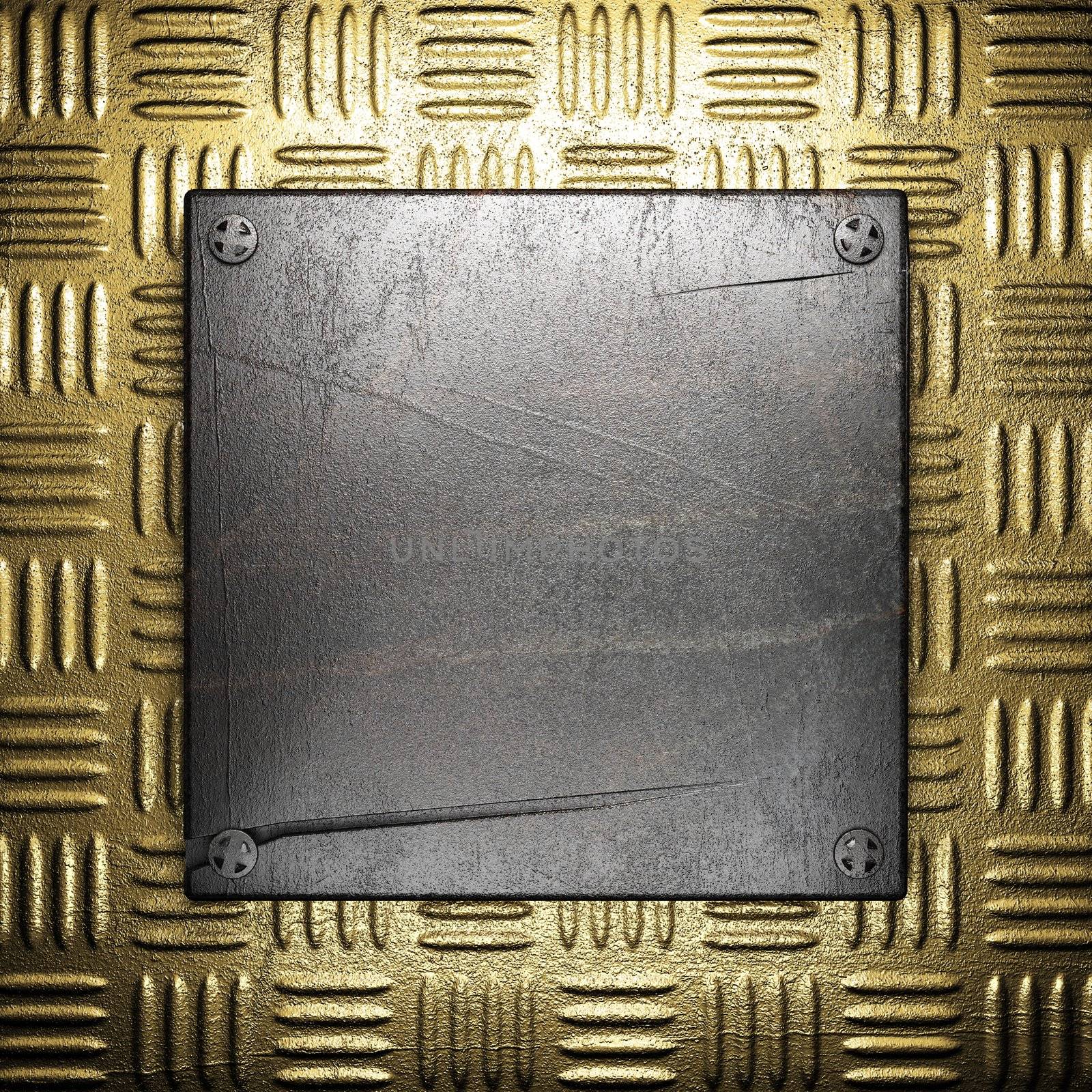 metal on gold made in 3D