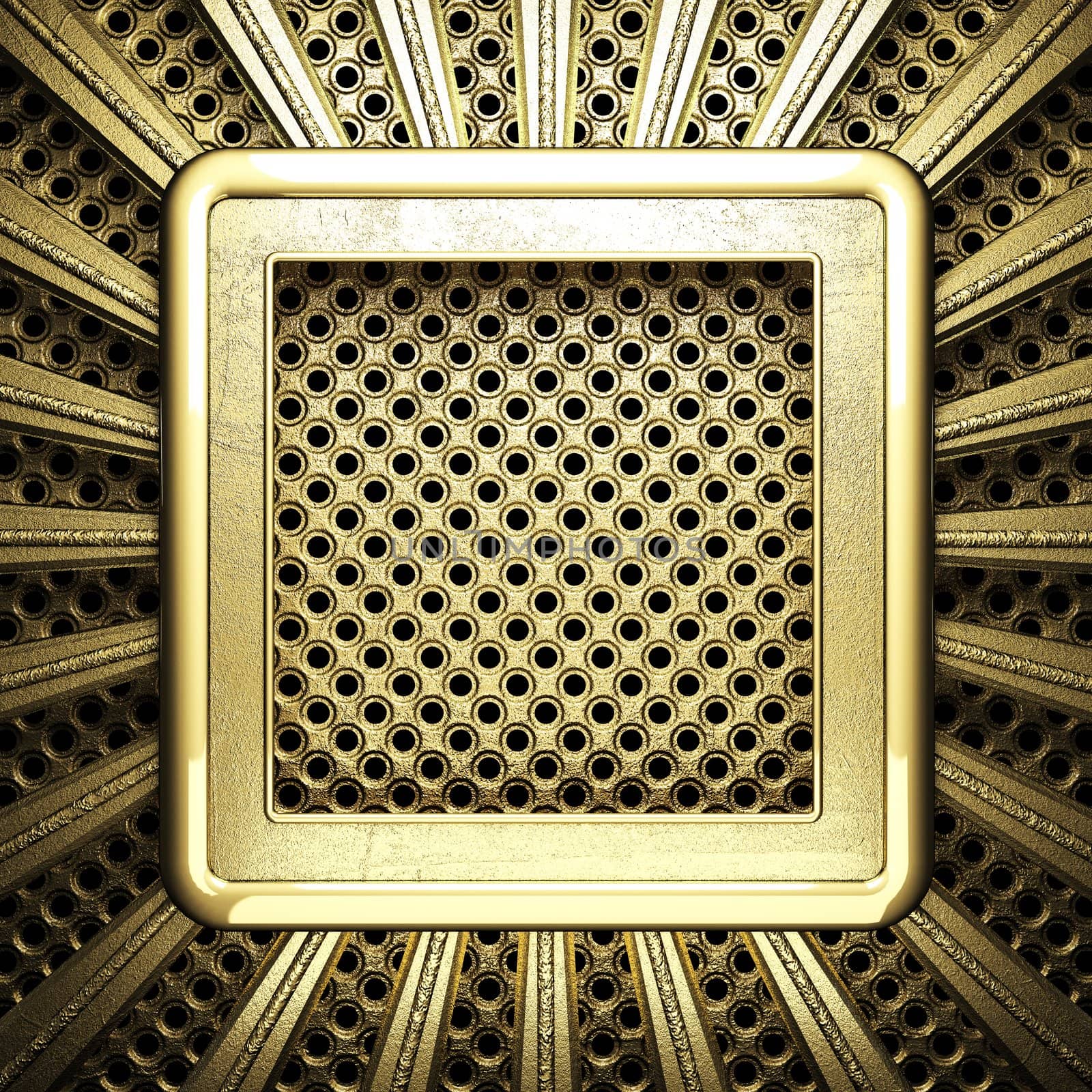 golden background made in 3D